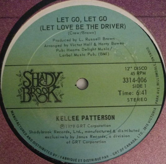 Kellee Patterson ‎– Let Go, Let Go (Let Love Be The Driver) VG/VG+