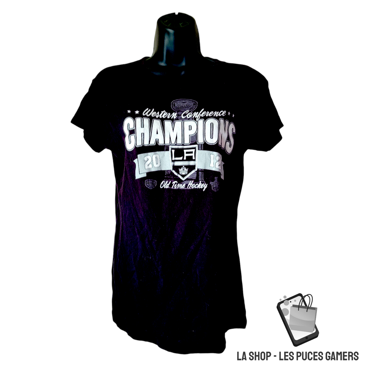 T-shirt Los Angeles Kings – Champions Conférence Ouest 2012 – Femme – Large – Noir