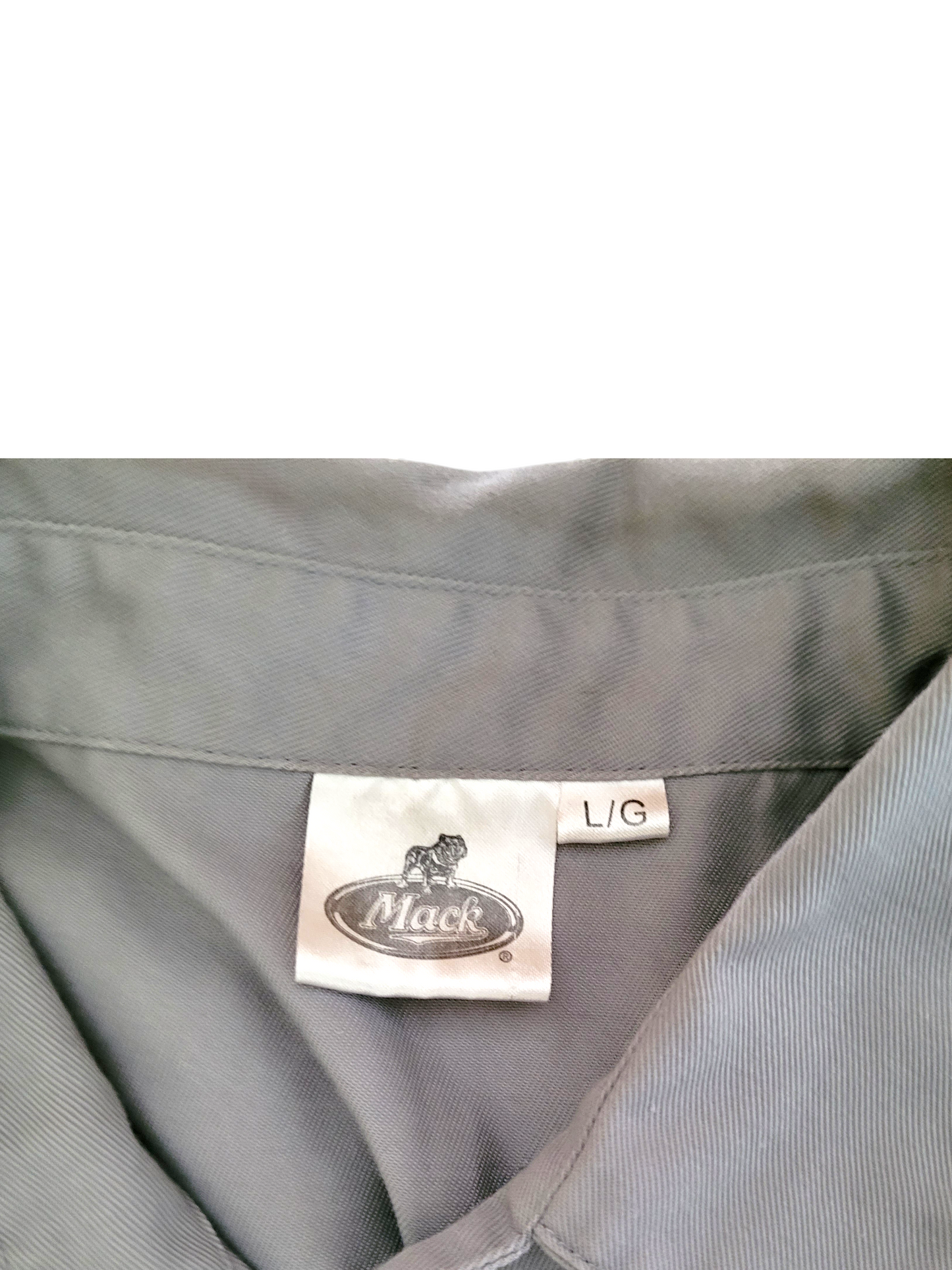 Mack Trucks – Chemise Homme Grise – Taille L – Manches Courtes