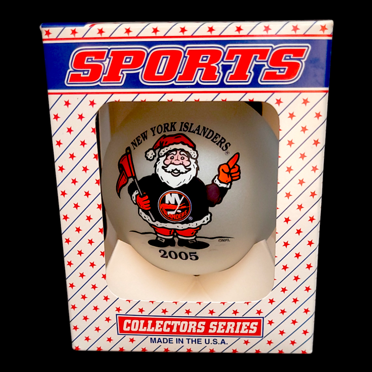 Ornement de Noël NHL New York Islanders – Série Collectionneurs 2005 (Neuf en boîte)