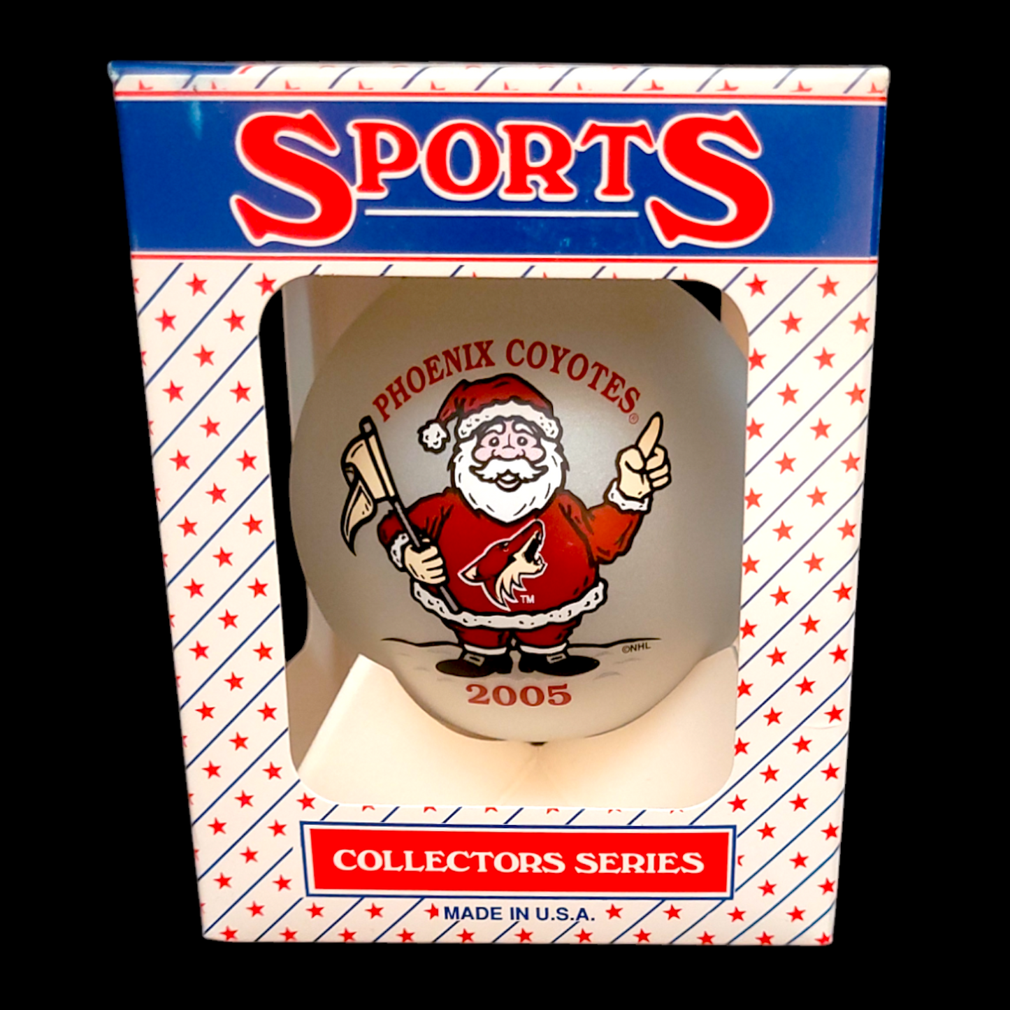 Ornement de Noël NHL Phoenix Coyotes – Série Collectionneurs 2005 (Neuf en boîte)