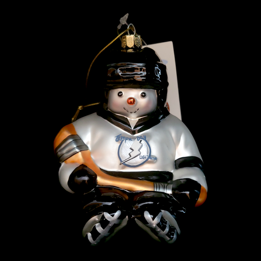 Ornement de Noël Snowflake Friends – Tampa Bay Lightning – NHL – Verre soufflé – Produit licencié