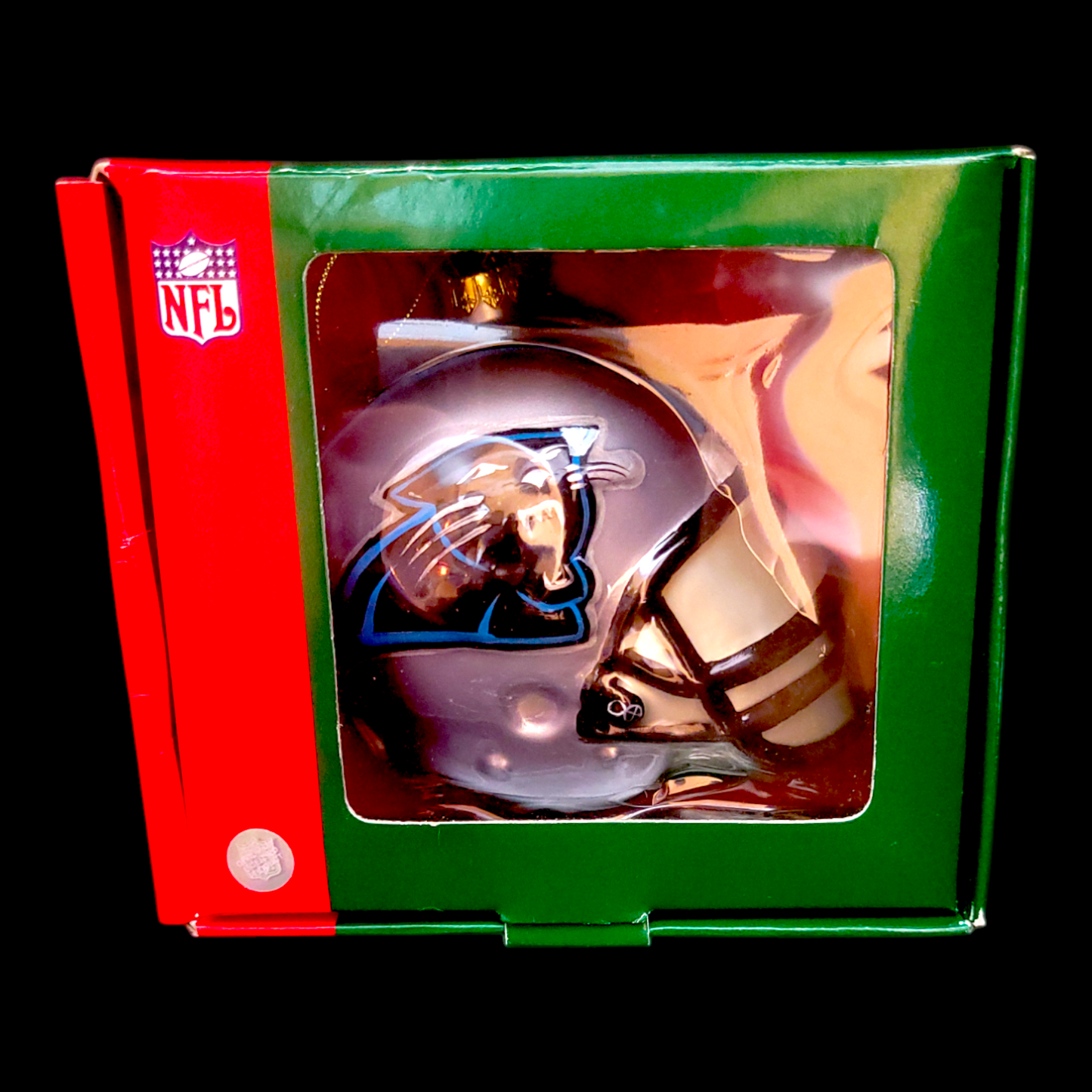 Carolina Panthers – Décoration de Noël en forme de casque – Scottish Christmas – Produit officiel