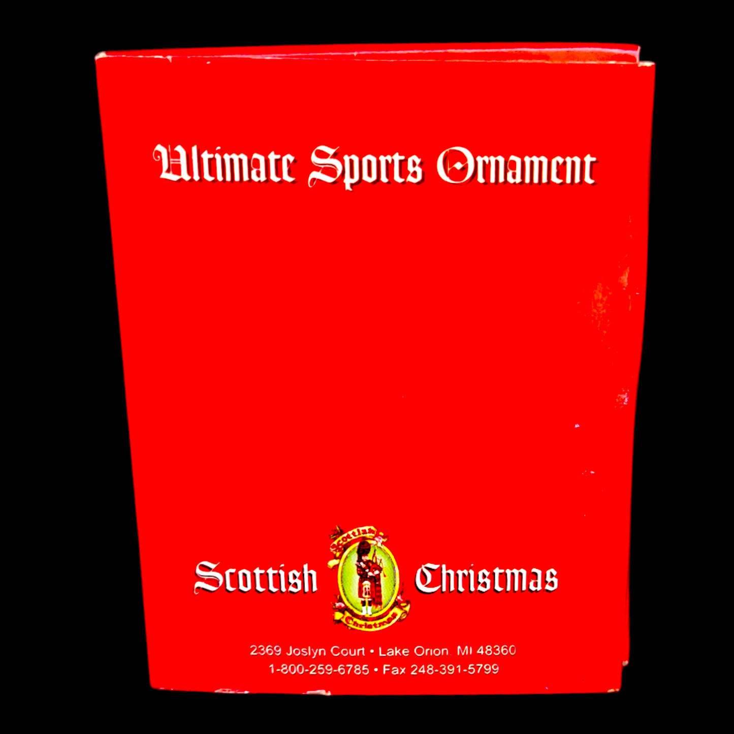 Carolina Panthers – Décoration de Noël en forme de casque – Scottish Christmas – Produit officiel