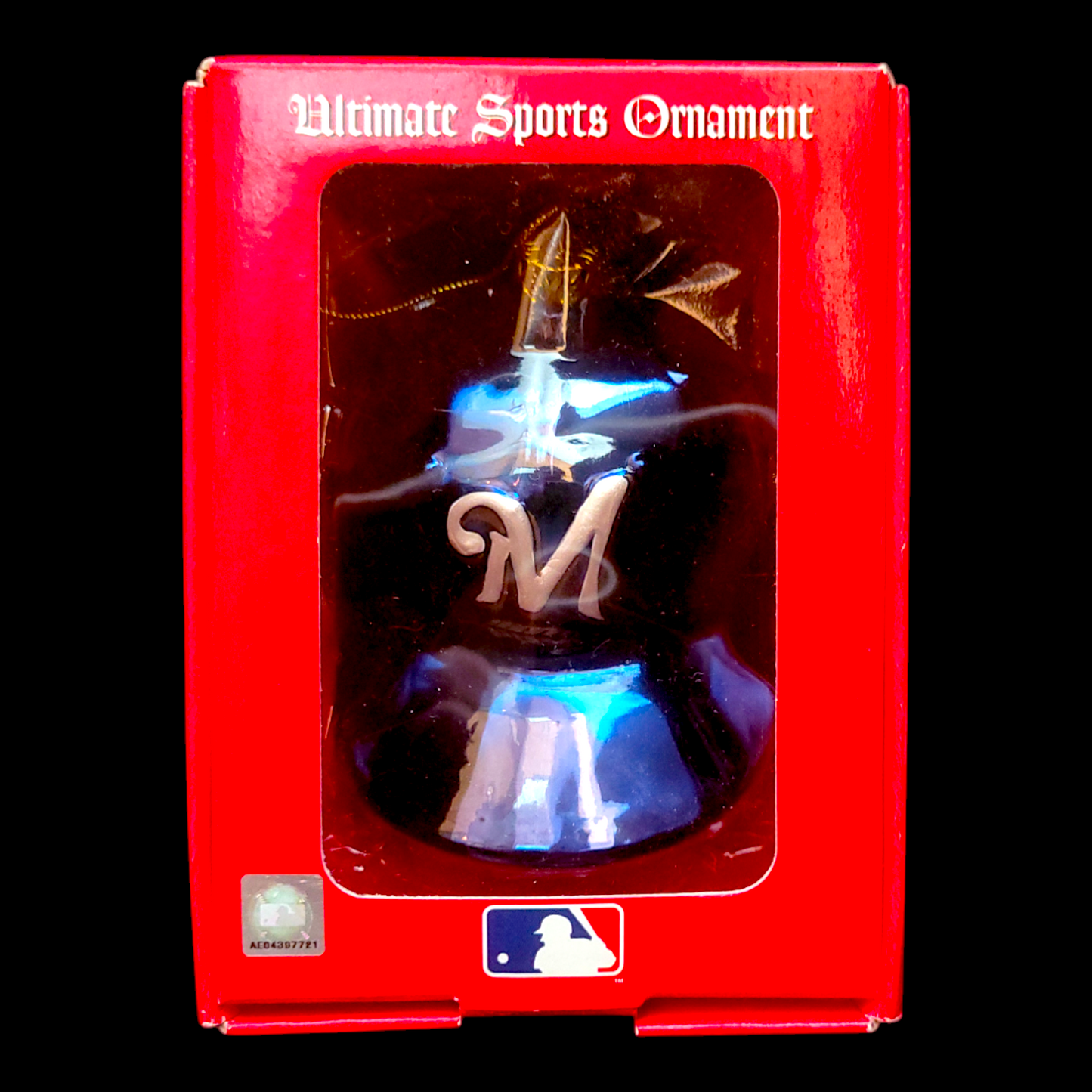 Ornement de Noël MLB Milwaukee Brewers – Casquette – Neuf en boîte