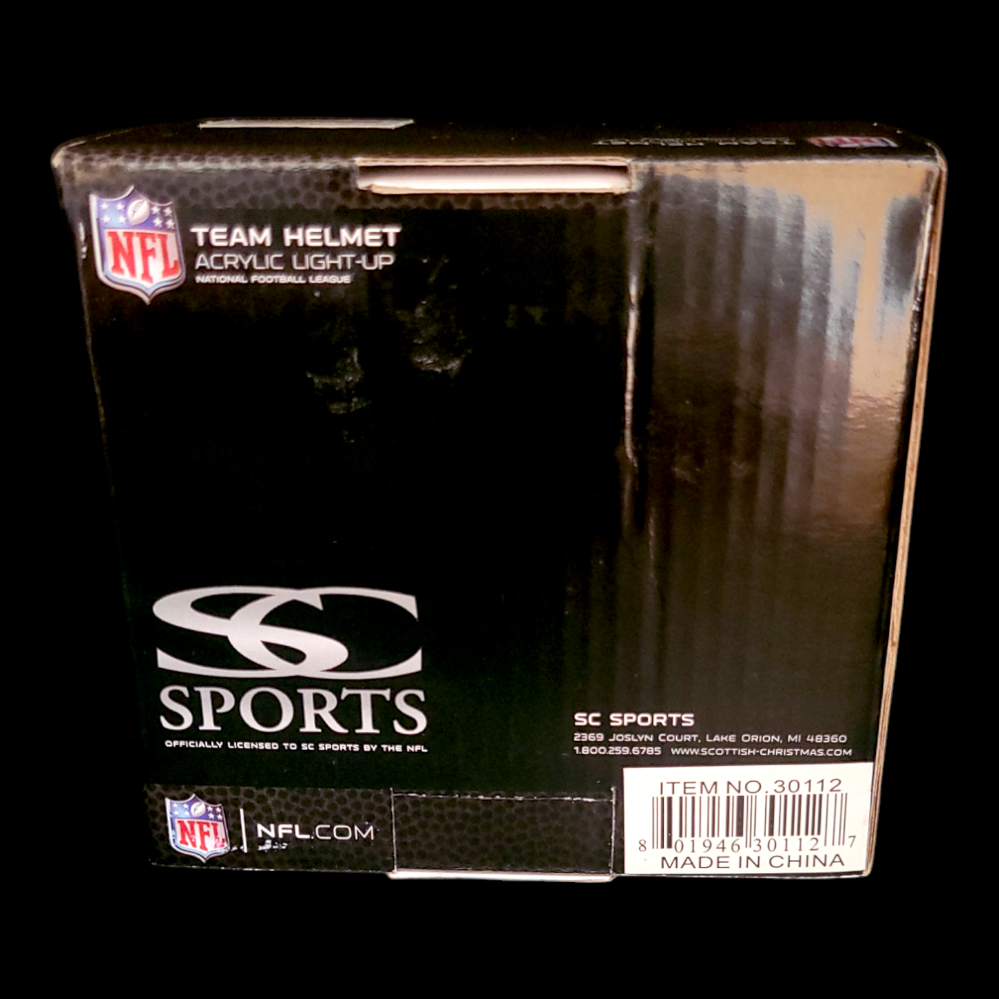 Ornement de Noël St. Louis Rams – Casque d’équipe NFL en acrylique