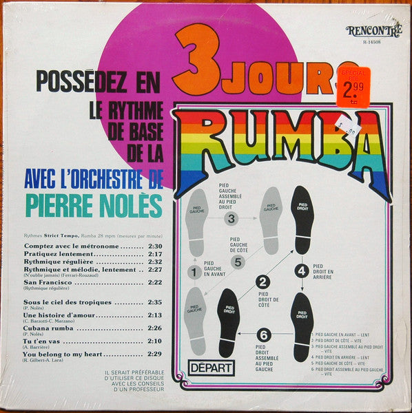 L'Orchestre De Pierre Nolès ‎– Possedez En 3 Jours Le Rythme De Base De La Rumba VG+/VG+