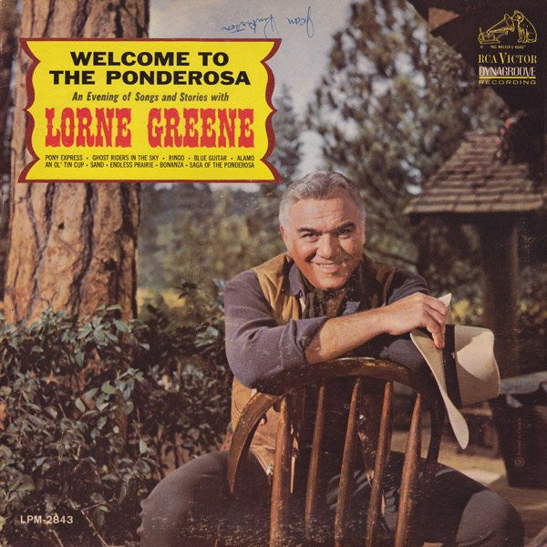 Lorne Greene ‎– Welcome To The Ponderosa VG/VG+