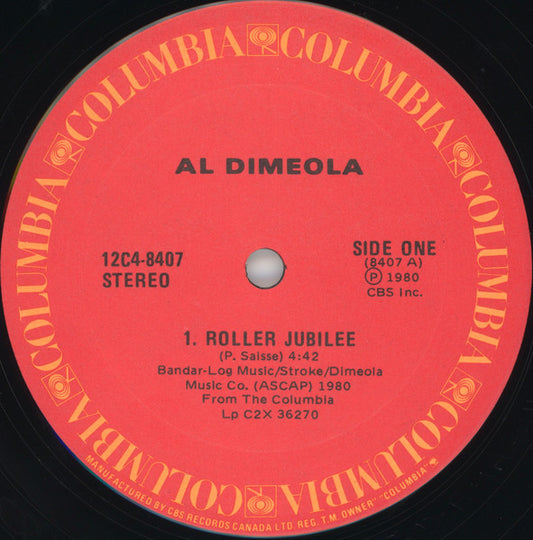 Al Dimeola – Roller Jubilee VG+/VG+