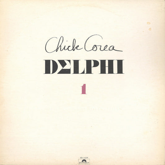 Chick Corea ‎– Delphi 1 Solo Piano Improvisaciones VG/VG