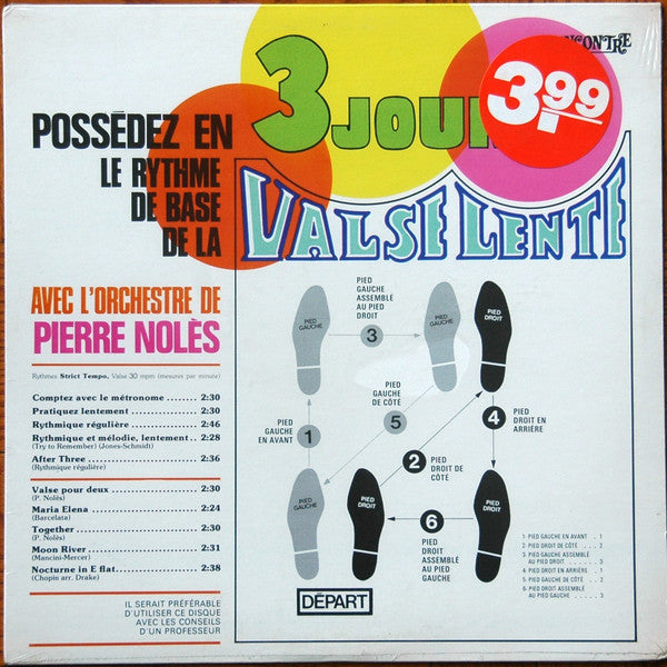 L'Orchestre De Pierre Nolès ‎– Possedez En 3 Jours Le Rythme De Base De La Valse Lente VG+/VG