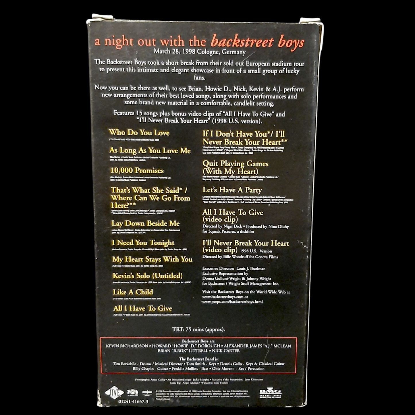 A NIght Out With The Backstreet Boys