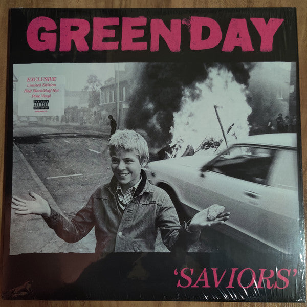 Green Day - Saviors (Vinyle rose et noir)