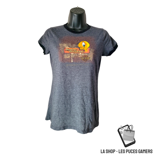 Harley Davidson – T-shirt Femme Gris  – Taille M – Frontier Lincoln Nebraska