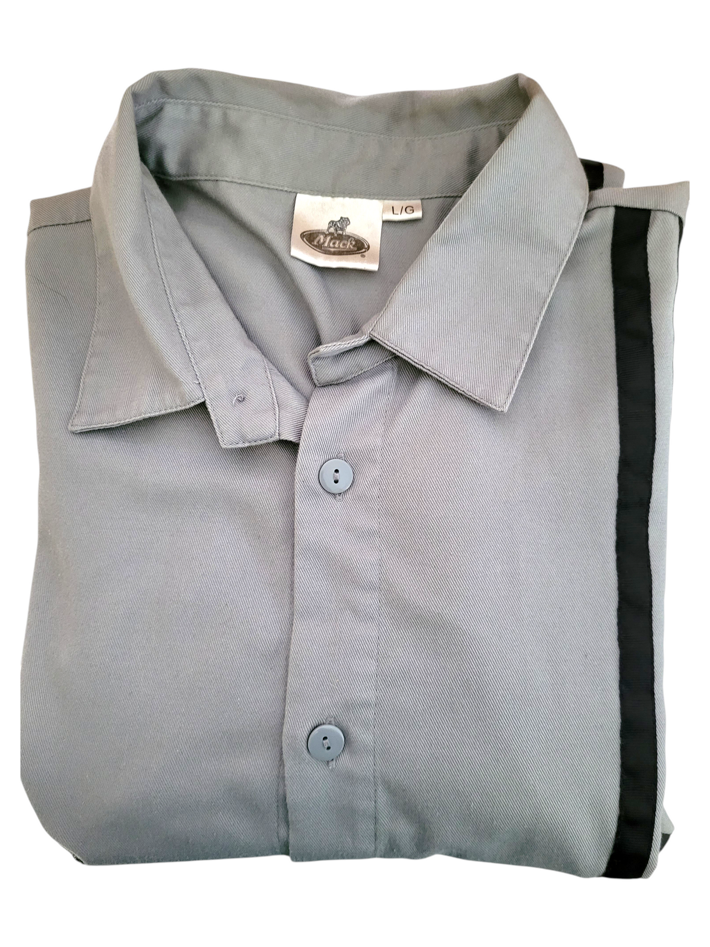 Mack Trucks – Chemise Homme Grise – Taille L – Manches Courtes