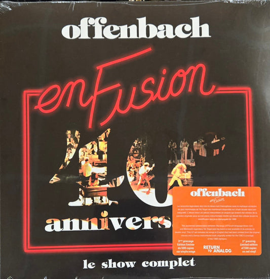 Offenbach Avec Le Vic Vogel Big Band – En Fusion (40ieme Anniversaire) (Vinyle rouge)