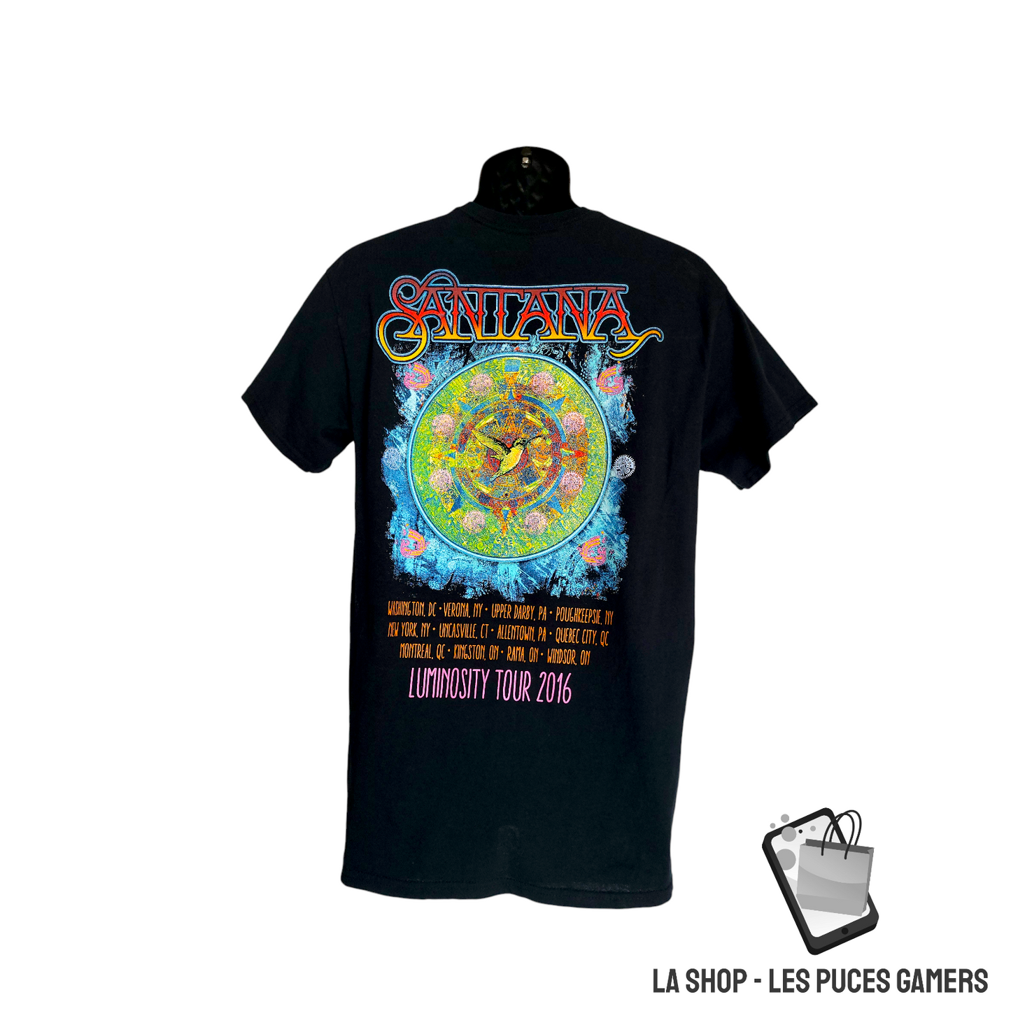 T-shirt Santana – Luminosity Tour 2016 – Homme – Taille Medium