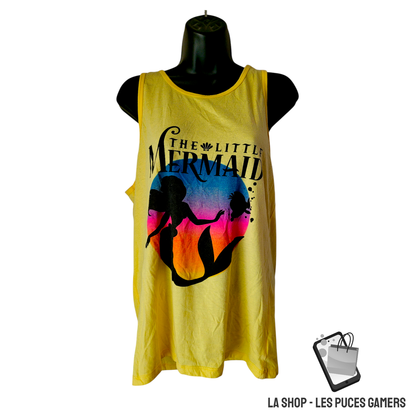 Camisole Disney La Petite Sirène – Femme – Jaune – Taille Large – Produit licencié
